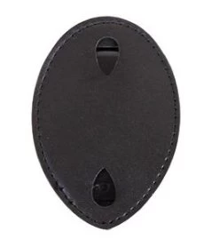Leather Clip-On Badge Holder