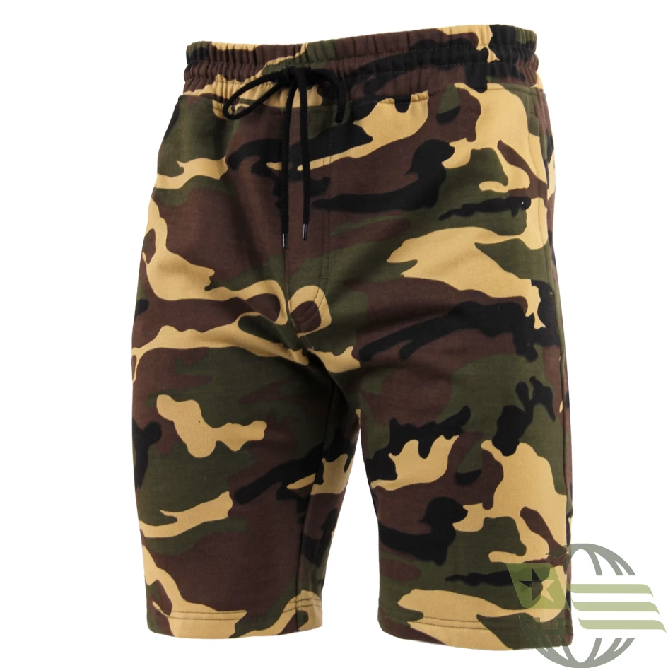 Woodland Camo Sweat Shorts Gym Shorts Lounge Shorts 3 Woodland Camo Sweat Shorts Gym Shorts Lounge Shorts