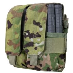 Condor Molle Double Quad Stacked 308 7.62mm M14 Mag Pouch -GI - Army Issue Surplus Store 191089ocp