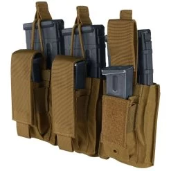 Condor Molle Triple 5.56 & Pistol Kangaroo Mag Pouch 13 Condor Molle Triple 5.56 & Pistol Kangaroo Mag Pouch -GI - Army Issue Surplus Store 191223coytp