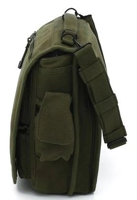 Olive Military M-51 Engineers Canvas Field Shoulder Bag 5 Olive Military M-51 Engineers Canvas Field Shoulder Bag - Image 3