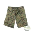 Woodland Digital Camo, Vintage Paratrooper, Zipper Fly - Cargo Shorts