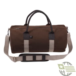 Canvas & Leather Gym Duffle Bag -GI - Army Issue Surplus Store 2631a