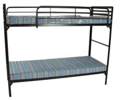 Camp Style Institutional Bunk Beds W/Mattresses