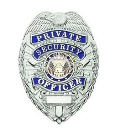 Private Security Officer Badge