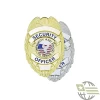 Security Officer Badge - Oval W/ Integrity 1 Security Officer Badge - Oval W/ Integrity -GI - Army Issue Surplus Store 4105 duo