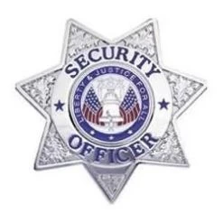 Security Officer Badge - 7 Point Star Badge -GI - Army Issue Surplus Store 52198 20160114 085255735