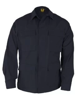 Dark Navy Poly Cotton Battle Ripstop BDU Coat