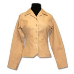 USMC Female Khaki Charlie Shirt-Long Sleeve