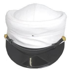 Female White Vinyl Service Cap 3 Female White Vinyl Service Cap