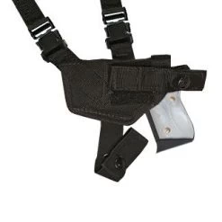 22-25 Small Autos Horiz. Shoulder Holster W Harness & Ammo Pouch