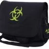 Black Bio-Hazard Vintage Canvas Messenger Bag