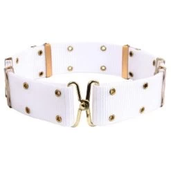 White GI Style Pistol Belt