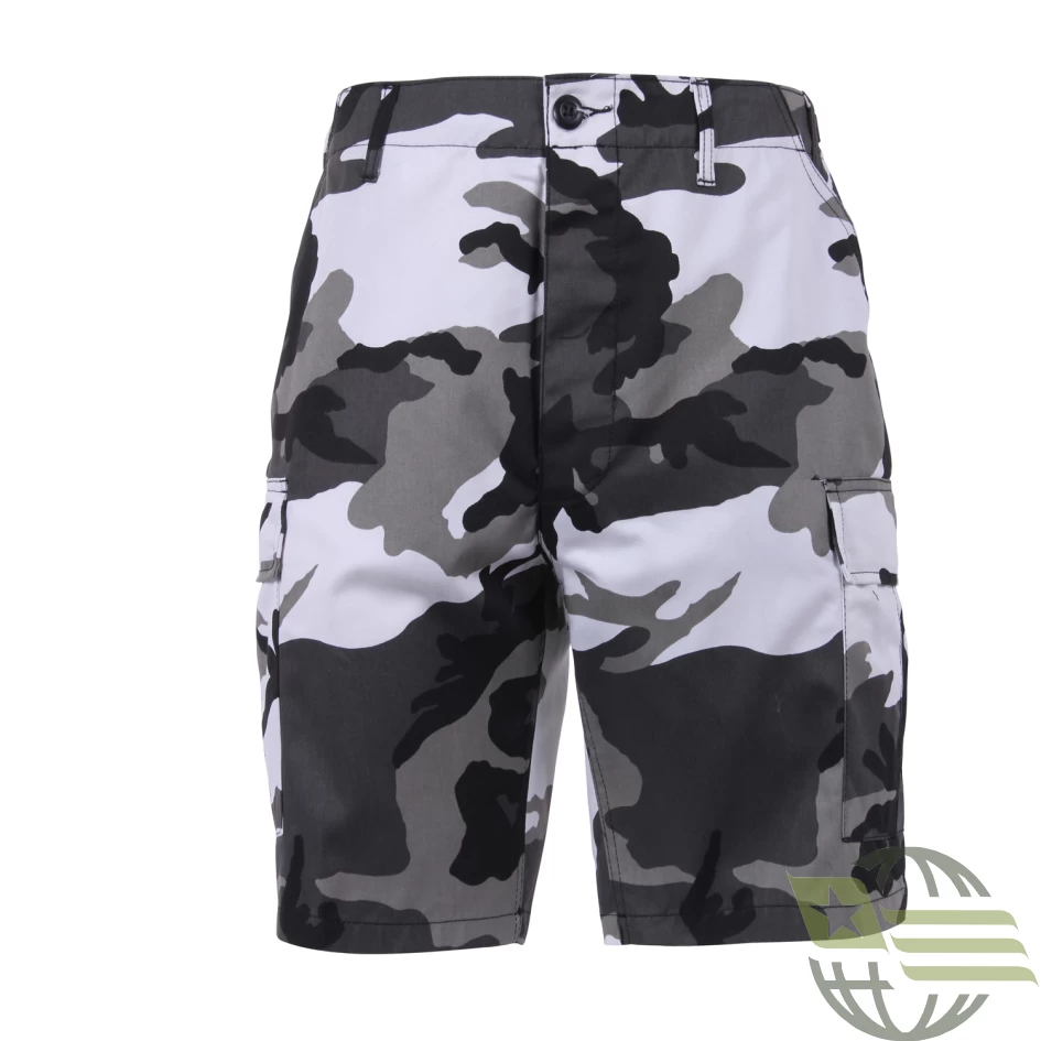 City Camo, Adjustable Waist Tabs, 6 Pockets, Button Fly - BDU Shorts 3 City Camo, Adjustable Waist Tabs, 6 Pockets, Button Fly - BDU Shorts