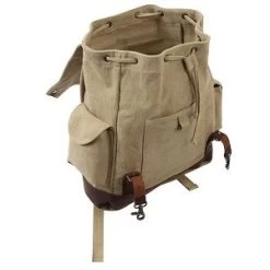 Vintage Expedition Rucksack Backpack -GI - Army Issue Surplus Store 8708 open universal khaki hr
