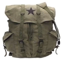 Large Vintage Canvas Weekender Military Backpack 11 Large Vintage Canvas Weekender Military Backpack -GI - Army Issue Surplus Store 9158 hr