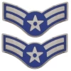 Air Force E-3 Airman First Class Metal Chevron Rank Insignia 1 Air Force E-3 Airman First Class Metal Chevron Rank Insignia -GI - Army Issue Surplus Store af 102 airman first class