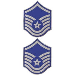 Air Force E-7 Master Sergeant Metal Chevron Rank Insignia