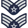 Air Force Chevron Blue And Silver (Pair) Senior Airman 2 Air Force Chevron Blue And Silver (Pair) Senior Airman -GI - Army Issue Surplus Store af c403 s w1 1