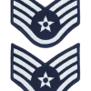 Air Force Chevron Blue And Silver (Pair) Staff Sergeant -GI - Army Issue Surplus Store af c404 s w1
