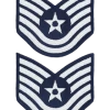 Air Force Chevron Blue And Silver (Pair) Technical Sergeant