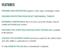 Armor Source Aire LE -GI - Army Issue Surplus Store aire le features 3