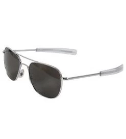 AO Eyewear Original Pilots Sunglasses Silver 55MM