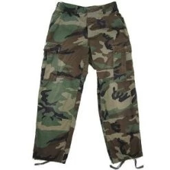 Used US GI Military Issue Woodland Camo BDU Pants 7 Used US GI Military Issue Woodland Camo BDU Pants -GI - Army Issue Surplus Store army issue woodland camo bdu pants small short