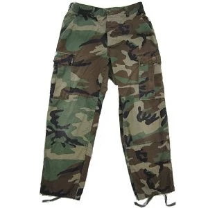 Used US GI Military Issue Woodland Camo BDU Pants 5 Used US GI Military Issue Woodland Camo BDU Pants - Image 3