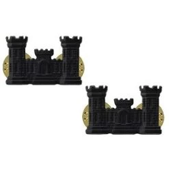 Army Engineer Branch Insignia – Officer And Enlisted 8 Army Engineer Branch Insignia – Officer And Enlisted -GI - Army Issue Surplus Store army branch engineer insignia black