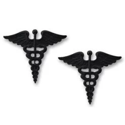 Army Medical Branch Insignia - Officer And Enlisted 8 Army Medical Branch Insignia - Officer And Enlisted -GI - Army Issue Surplus Store army medical branch insignia officer black