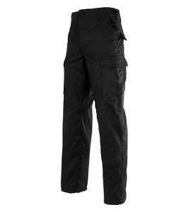 Black Poly Cotton Battle Ripstop BDU Pants 4 Black Poly Cotton Battle Ripstop BDU Pants - Image 2