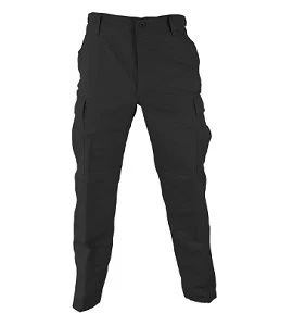 Black Poly Cotton Battle Ripstop BDU Pants 5 Black Poly Cotton Battle Ripstop BDU Pants - Image 3