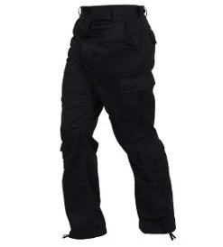 Black Vintage Fatigue Cargo Pants