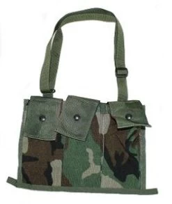 US GI Military Issue Woodland MOLLE 6 Mag Bandoleer