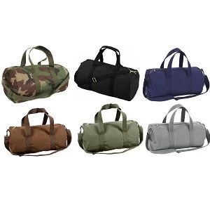 Canvas Shoulder With Web Carry Handles Duffle Bag - 19 Inch Duffel 3 Canvas Shoulder With Web Carry Handles Duffle Bag - 19 Inch Duffel