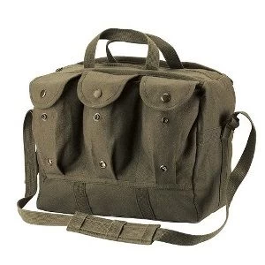 GI Military Style Heavyweight Canvas Shooters Equipment Bag 4 GI Military Style Heavyweight Canvas Shooters Equipment Bag - Image 2