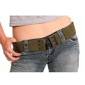 Military Style Canvas Pistol Belt With Metal Buckle 10 Military Style Canvas Pistol Belt With Metal Buckle - Image 8