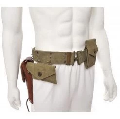Military Style Canvas Pistol Belt With Metal Buckle 16 Military Style Canvas Pistol Belt With Metal Buckle -GI - Army Issue Surplus Store canvas pistol belt with gear