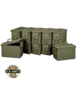 12 Pack Good Condition 5.56 Ammo Can - 50 Cal.