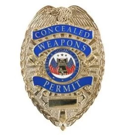 Concealed Weapons Permit Badge 7 Concealed Weapons Permit Badge -GI - Army Issue Surplus Store concealed weapons permit badge gold