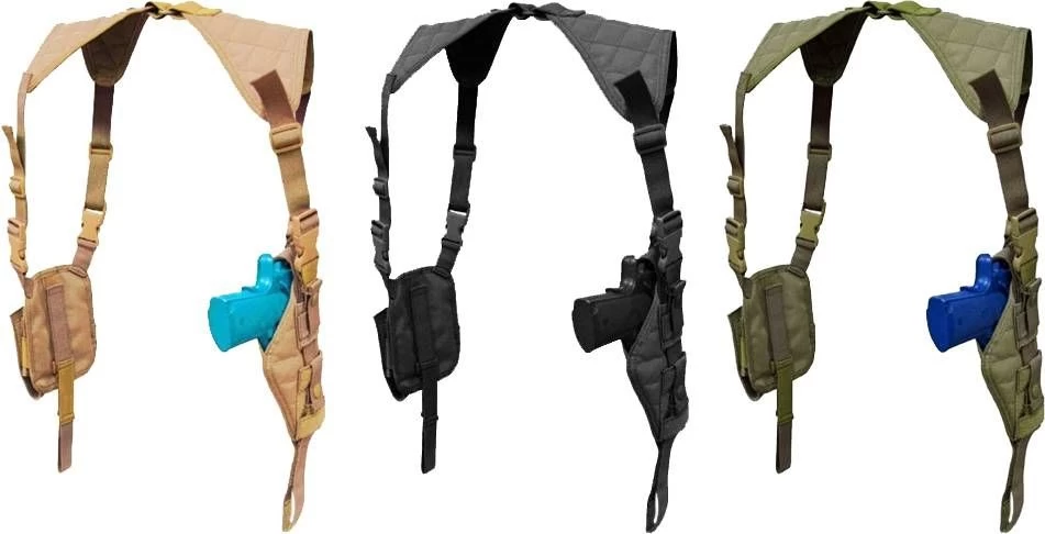 Condor Vertical Ambidextrous Shoulder Holster W Harness & Ammo Pouch 3 Condor Vertical Ambidextrous Shoulder Holster W Harness & Ammo Pouch