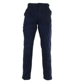 Poly Cotton Twill Dark Navy Military Fatigue Pants