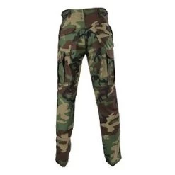 Camouflage BDU Pants - 100% Cotton Ripstop Camo Button Fly, Six Pockets, Bellowed Pockets -GI - Army Issue Surplus Store cotton ripstop bdu pants woodland camo 1
