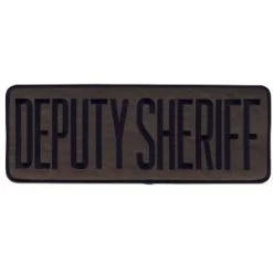 Deputy Sheriff Back Patch OD And Black