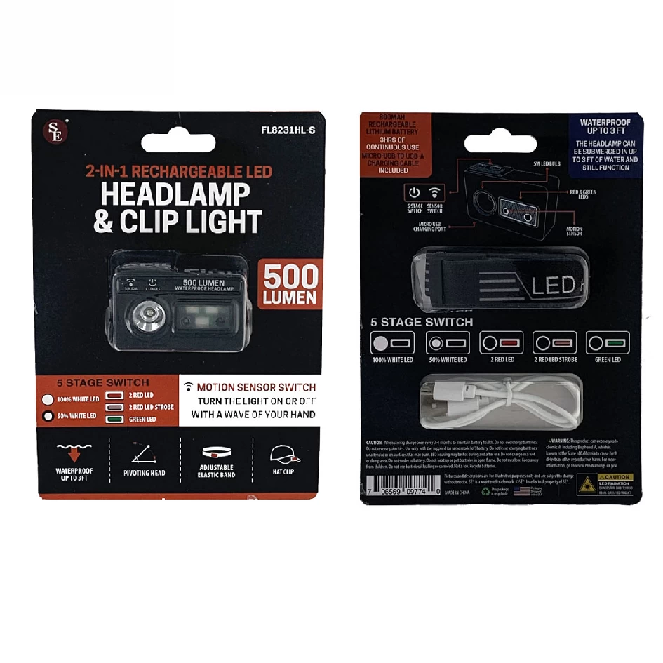 500 Lumen Sensor Headlamp 4 500 Lumen Sensor Headlamp - Image 2