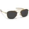 AO Eyewear Original Pilots Sunglasses Gold 55MM -GI - Army Issue Surplus Store gold aviator glasses