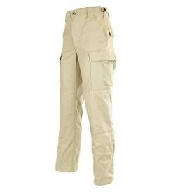 Khaki Poly/Cotton Twill BDU Pants 8 Khaki Poly/Cotton Twill BDU Pants -GI - Army Issue Surplus Store khaki bdu pants side