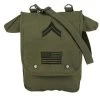 Canvas Map Case Shoulder Bag W/ Military Patches 1 Canvas Map Case Shoulder Bag W/ Military Patches -GI - Army Issue Surplus Store map bag embroidered