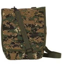 Military Canvas Map Bag W/ Adjustable Shoulder Strap -GI - Army Issue Surplus Store map bag woodland digital